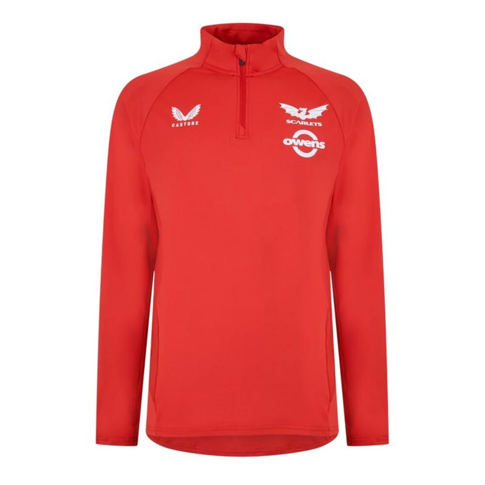 Castore Unisex Adult 2024/25 Scarlets Logo Midlayer / Red